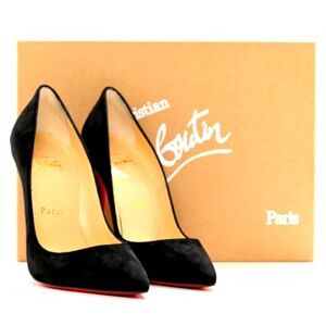 Christian Louboutin So Kate 120 Black Suede